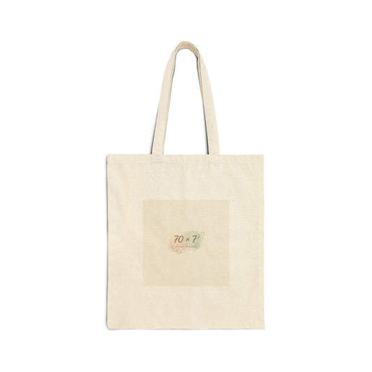 tiny affirmations tote | cotton canvas tote, pastel mental health positivity